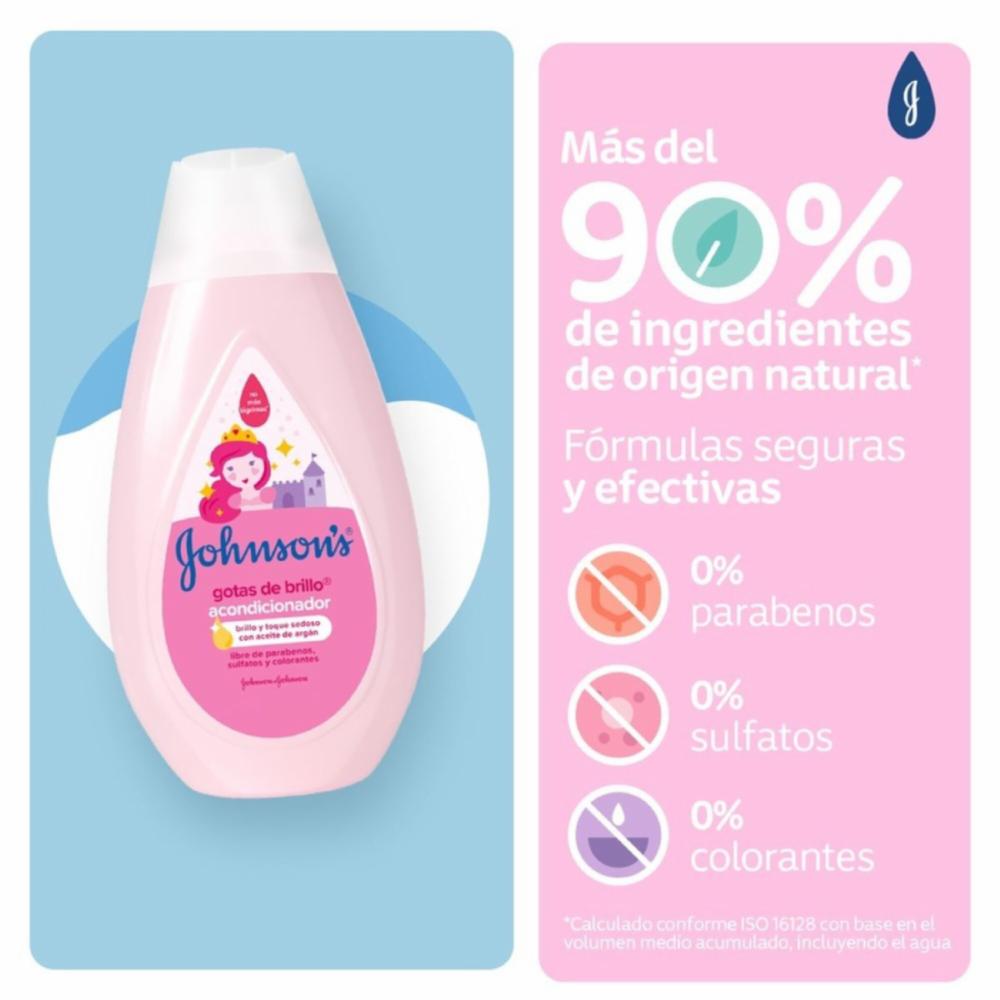 Acondicionador Bebé Gotas De Brillo JOHNSON'S 400 Ml - Imagen 4