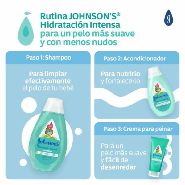 Acondicionador Bebé Hidratación Intensa JOHNSON´S BABY 400 Ml - Imagen 5