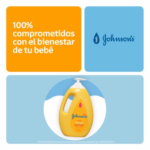 Shampoo Bebé Original JOHNSON´S BABY 1000 Ml - Imagen 5