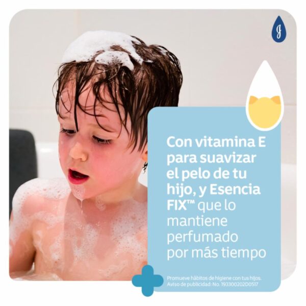 Shampoo Bebé Fragancia Prolongada JOHNSON´S BABY 400 Ml - Imagen 2