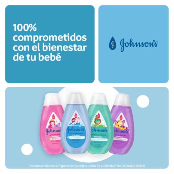 Shampoo Bebé Fragancia Prolongada JOHNSON´S BABY 400 Ml - Imagen 4
