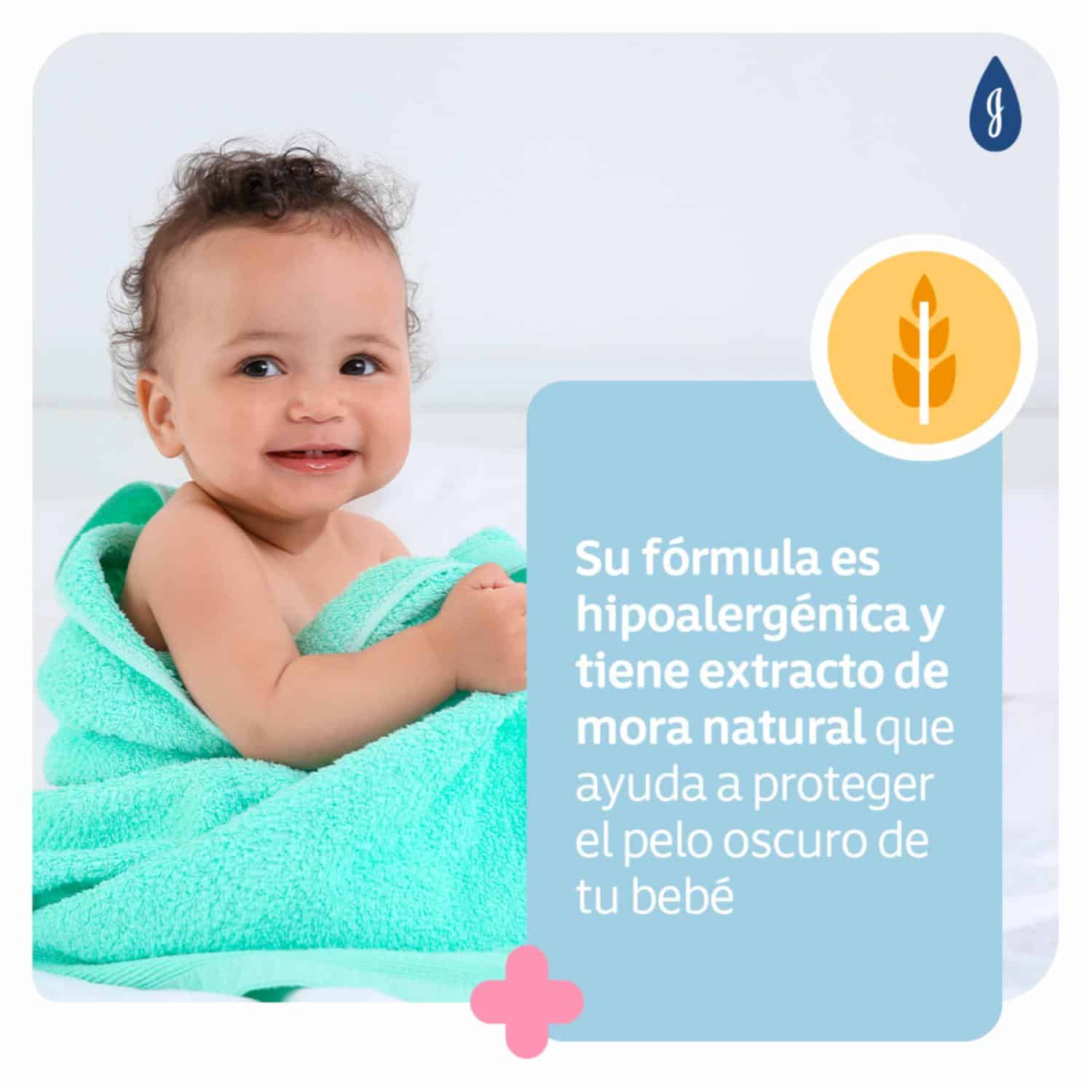 Shampoo Bebé Pelo Oscuro JOHNSON'S 1000 Ml - Imagen 3