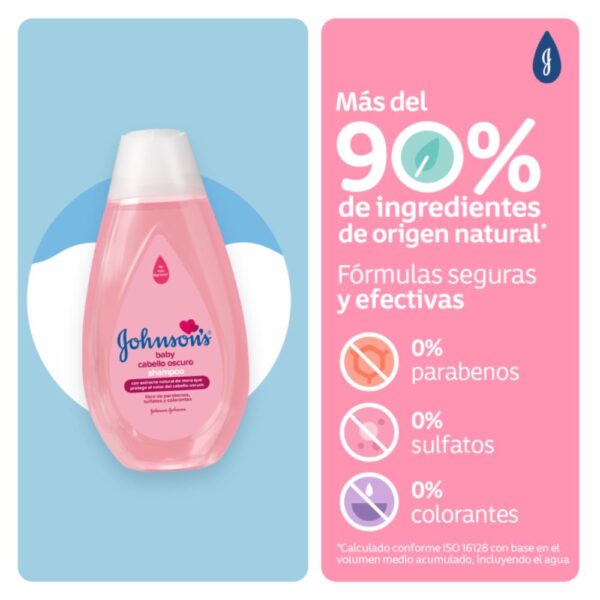 Shampoo Bebé Pelo Oscuro JOHNSON´S BABY 1000 Ml - Imagen 4