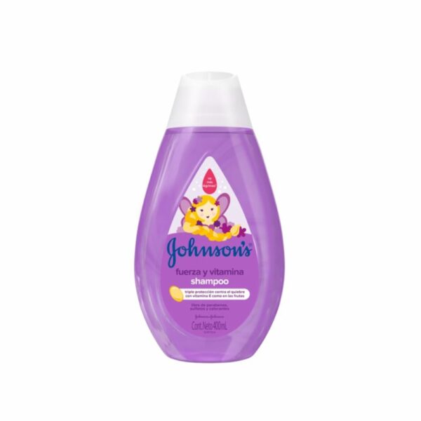 Shampoo Bebé Fuerza Y Vitamina JOHNSON´S BABY 400 Ml - Imagen 2