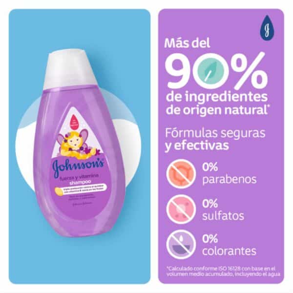 Shampoo Bebé Fuerza Y Vitamina JOHNSON´S BABY 750 Ml - Imagen 4