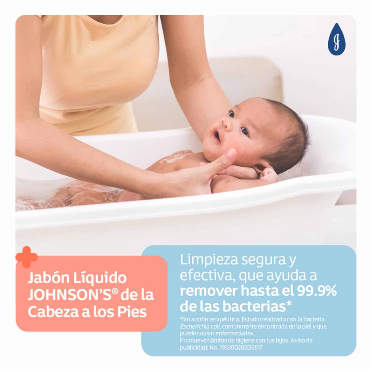 Baño Líquido Bebé Cabeza A Pies JOHNSON'S 200 Ml - Imagen 6