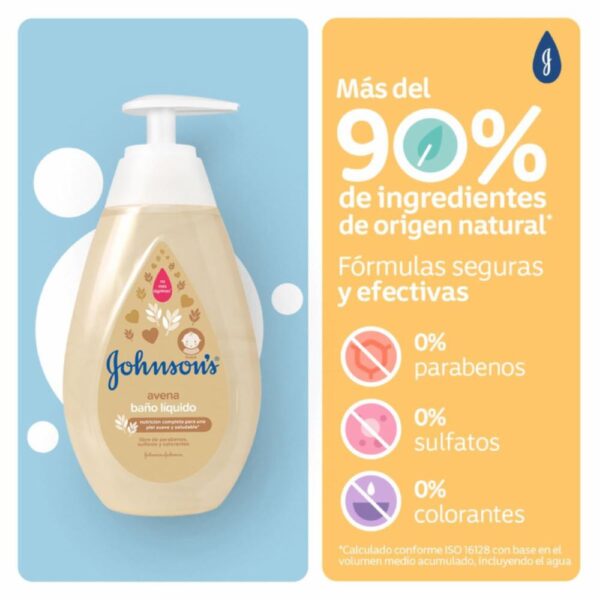 Baño Líquido Bebé Avena JOHNSON´S BABY 400 Ml - Imagen 5