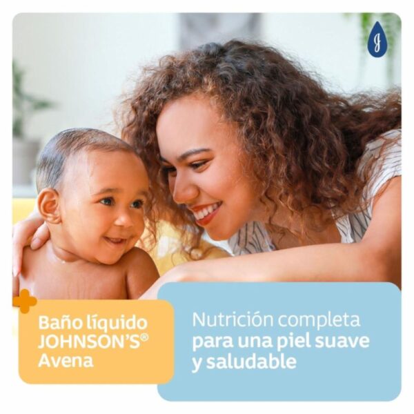 Baño Líquido Bebé Avena JOHNSON´S BABY 400 Ml - Imagen 2
