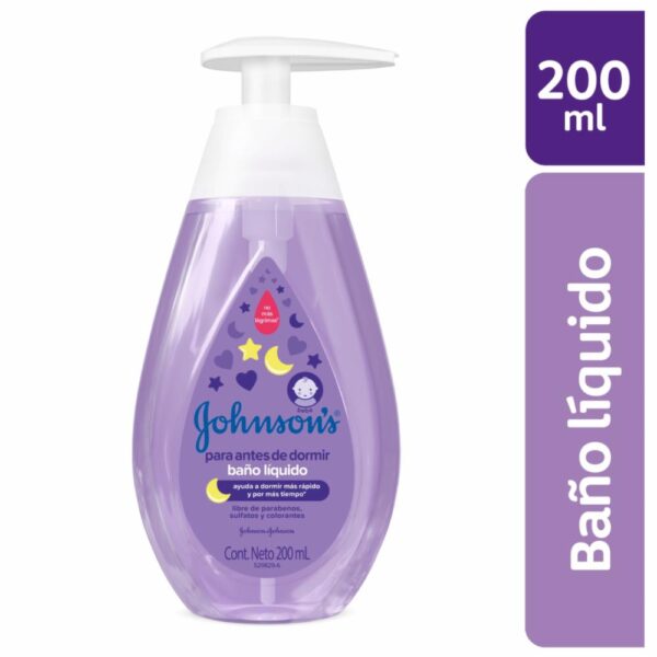Baño Líquido Bebé Para Antes De Dormir JOHNSON´S BABY 200 Ml