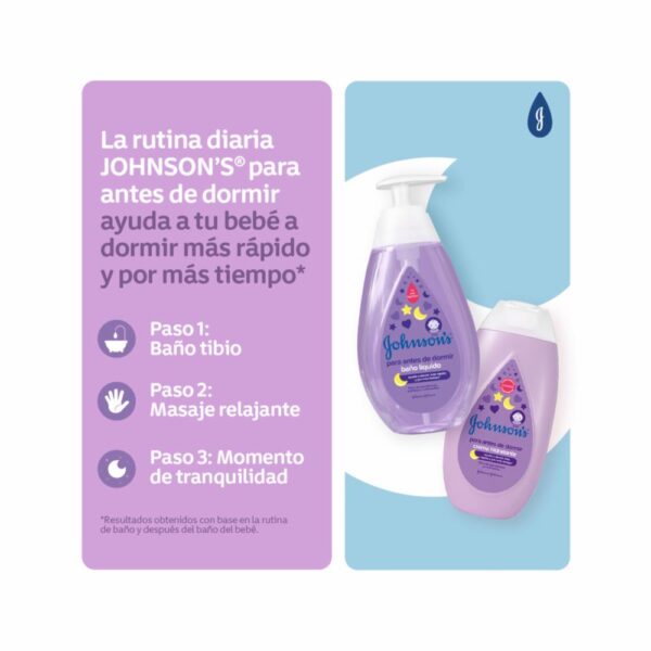 Baño Líquido Bebé Para Antes De Dormir JOHNSON´S BABY 200 Ml - Imagen 5