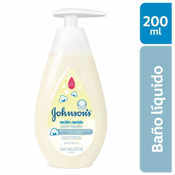 Baño Líquido Bebé Recién Nacido JOHNSON´S BABY 200 Ml
