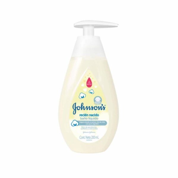Baño Líquido Bebé Recién Nacido JOHNSON´S BABY 200 Ml - Imagen 2