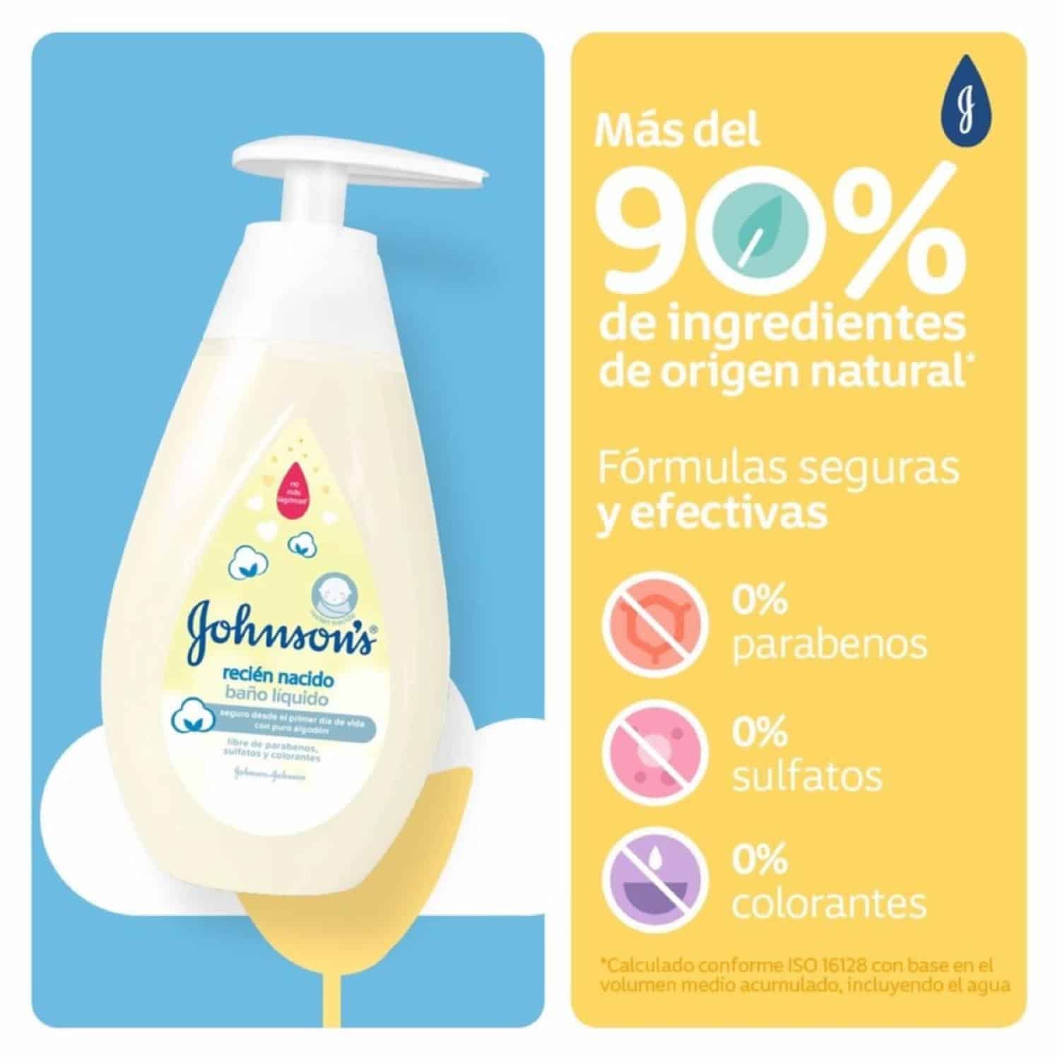 Baño Líquido Bebé Recién Nacido JOHNSON'S 200 Ml - Imagen 4