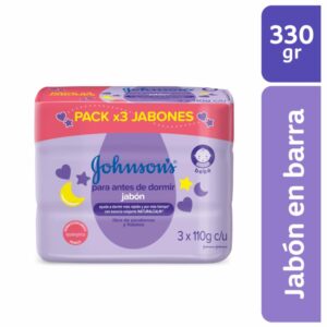 Jabón Para Bebé Para Antes De Dormir Tripack JOHNSON'S 330 G