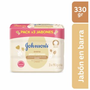 Jabón Para Bebé Avena Tripack JOHNSON'S 330 G