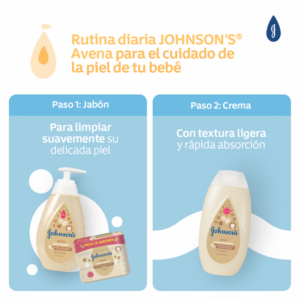 Jabón Para Bebé Avena Tripack JOHNSON'S 330 G