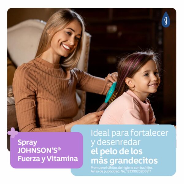 Spray De Peinar Fuerza Y Vitamina JOHNSON'S 200 Ml - Imagen 6