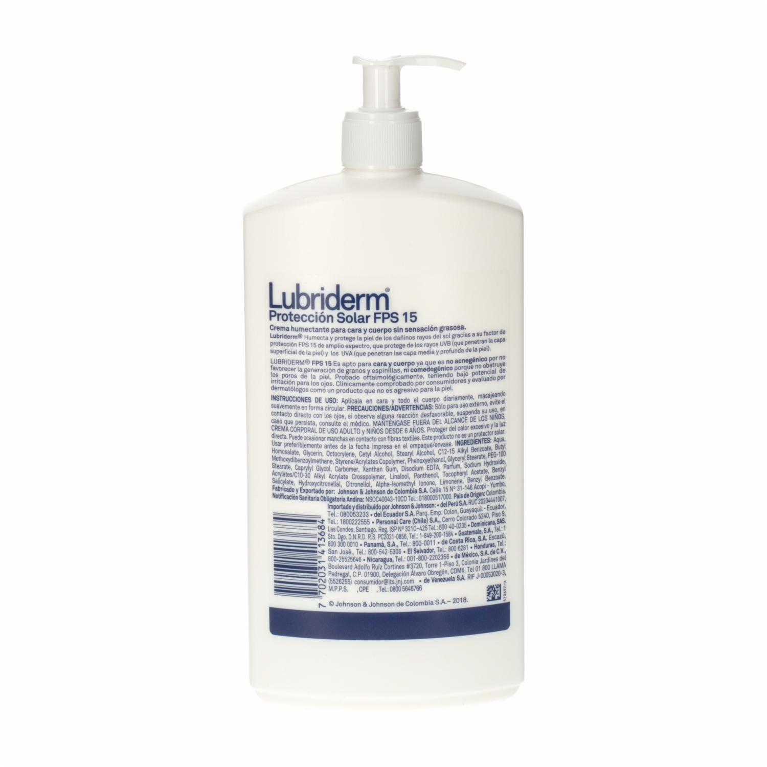 Crema Corporal Con  Uv15 LUBRIDERM 946 Ml - Imagen 2