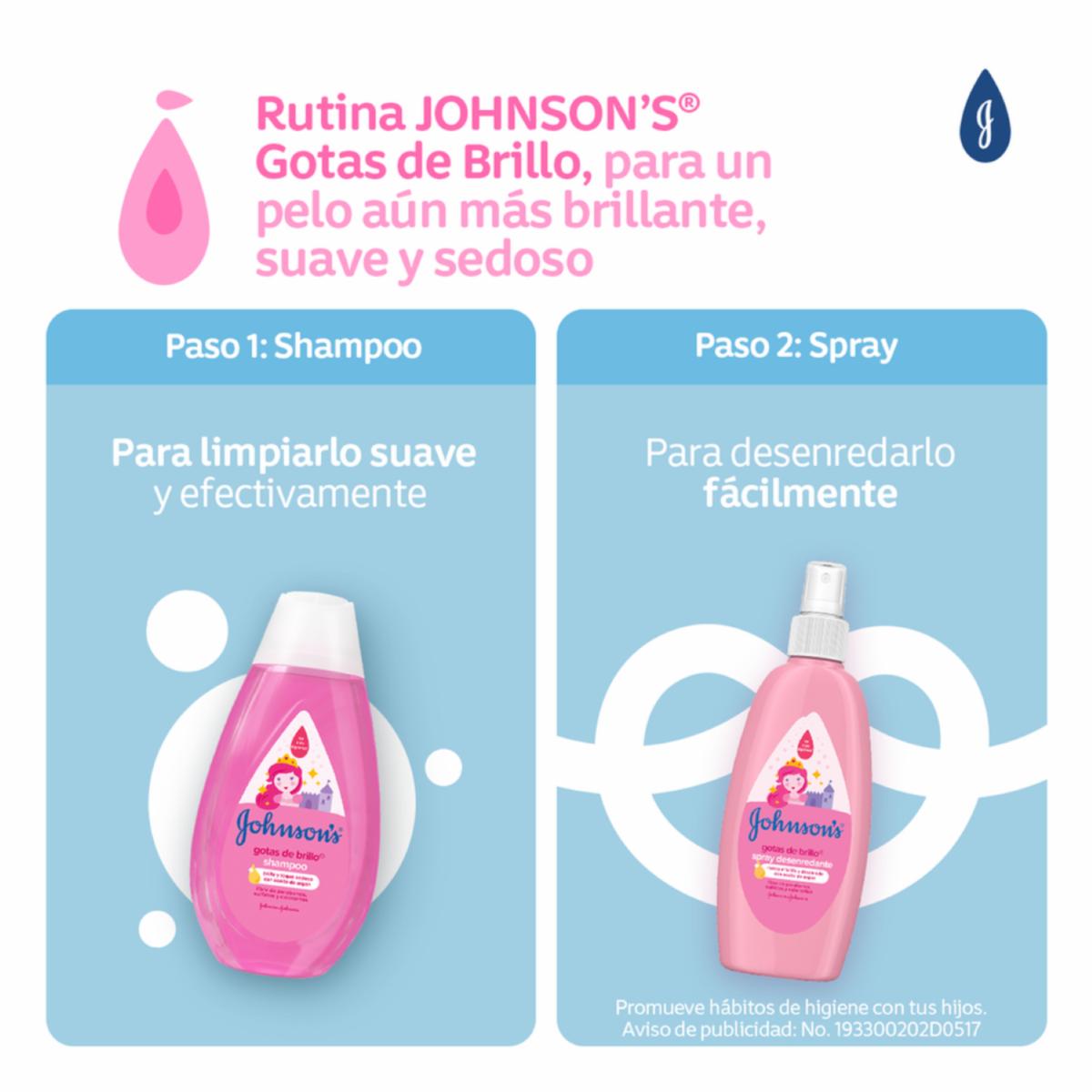 Spray De Peinar Gotas De Brillo JOHNSON’S 200 Ml