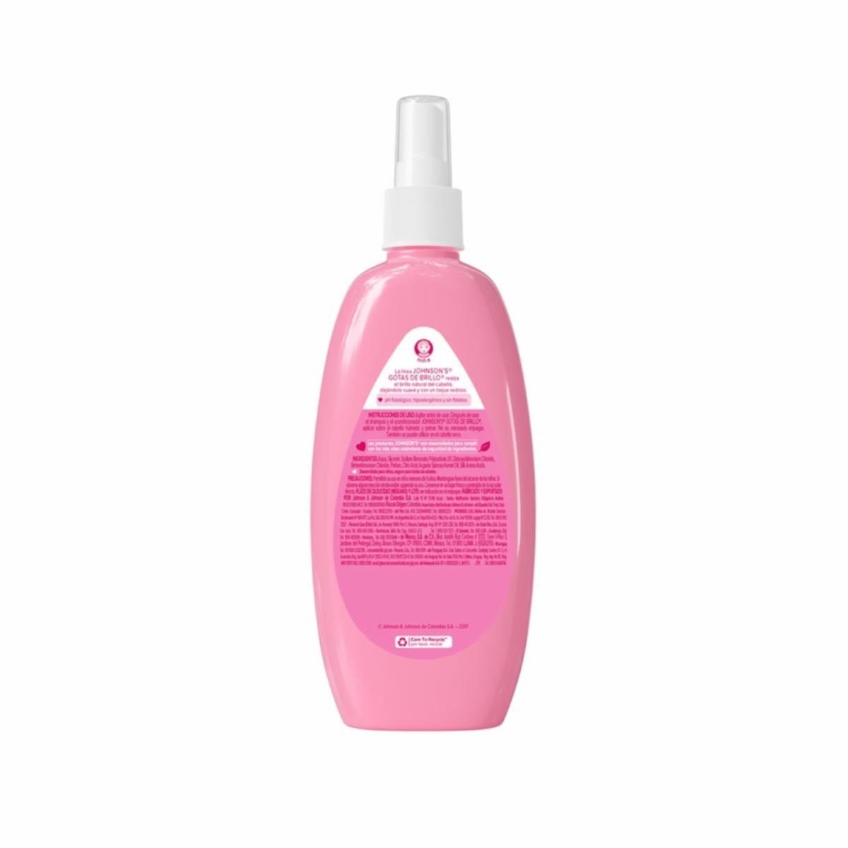 Spray De Peinar Gotas De Brillo JOHNSON’S 200 Ml
