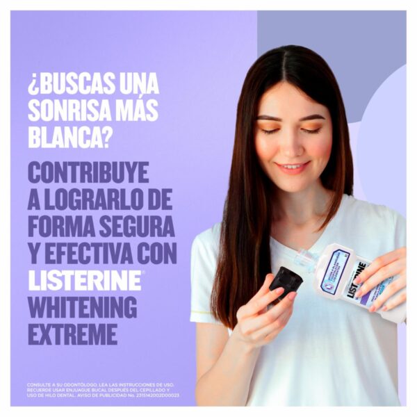 Enjuague Bucal Whitening Extreme LISTERINE 236 Ml - Imagen 6