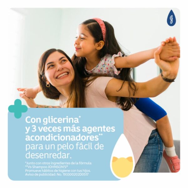 Crema Peinar Bebé Hidratación Intensa JOHNSON´S BABY 200 Ml - Imagen 3