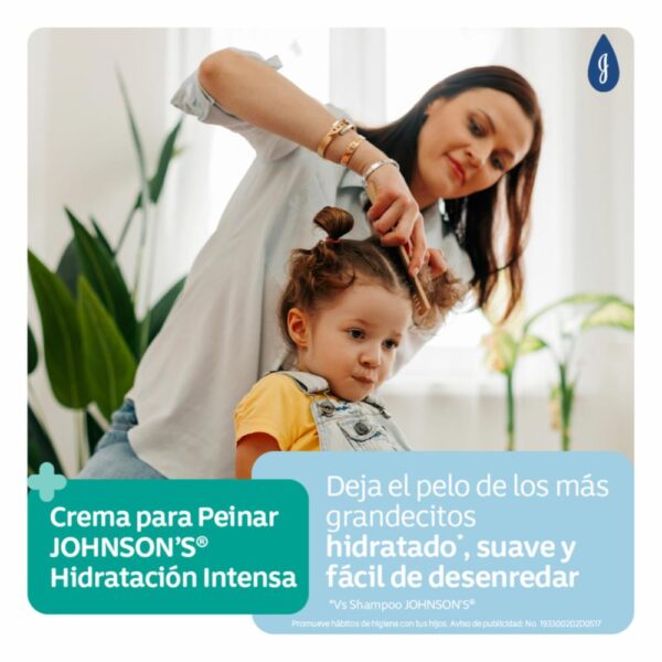 Crema Peinar Bebé Hidratación Intensa JOHNSON´S BABY 200 Ml - Imagen 6