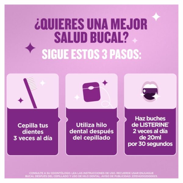 Enjuague Bucal Cuidado Total Zero LISTERINE 250 Ml - Imagen 5