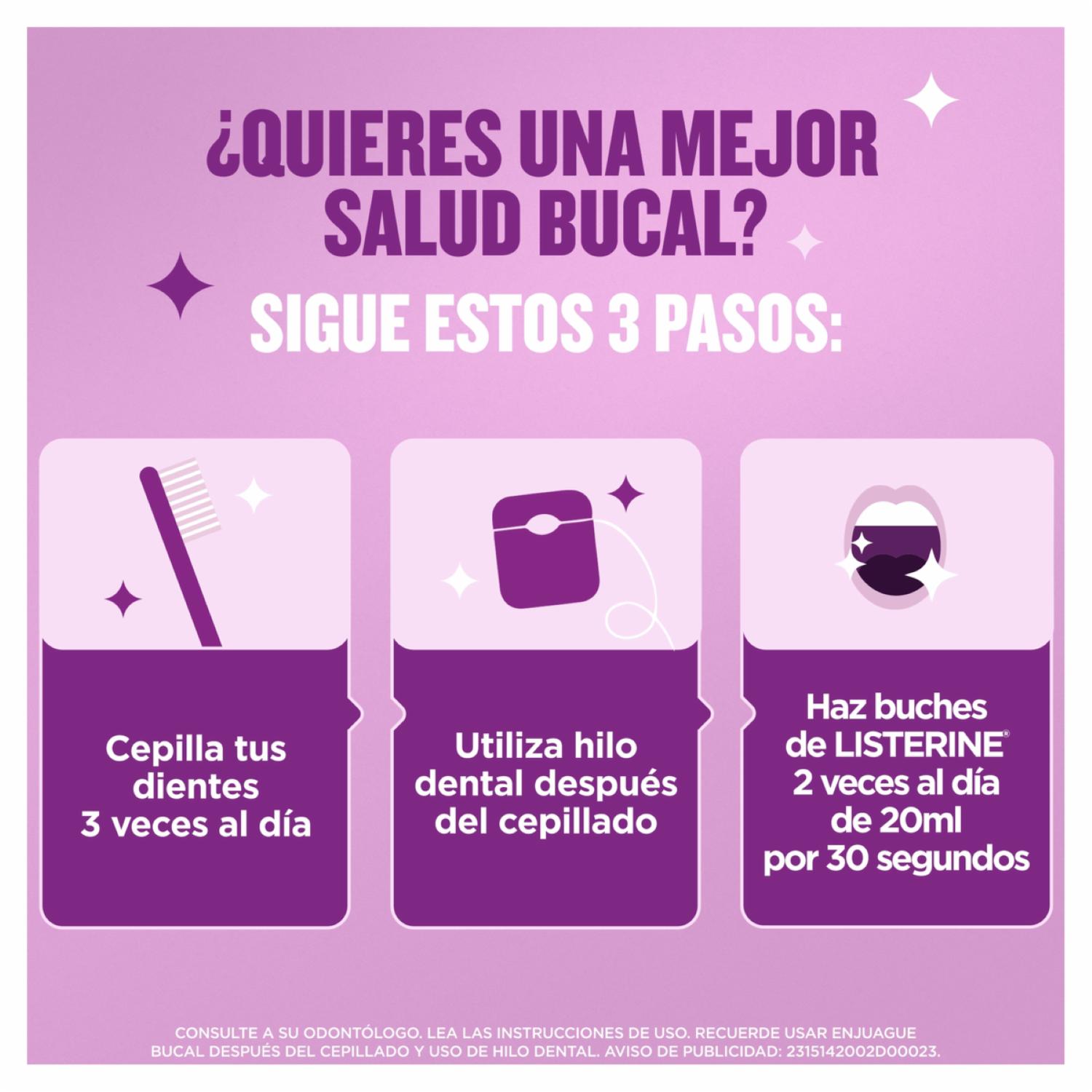 Enjuague Bucal Cuidado Total Zero LISTERINE 250 Ml - Imagen 6