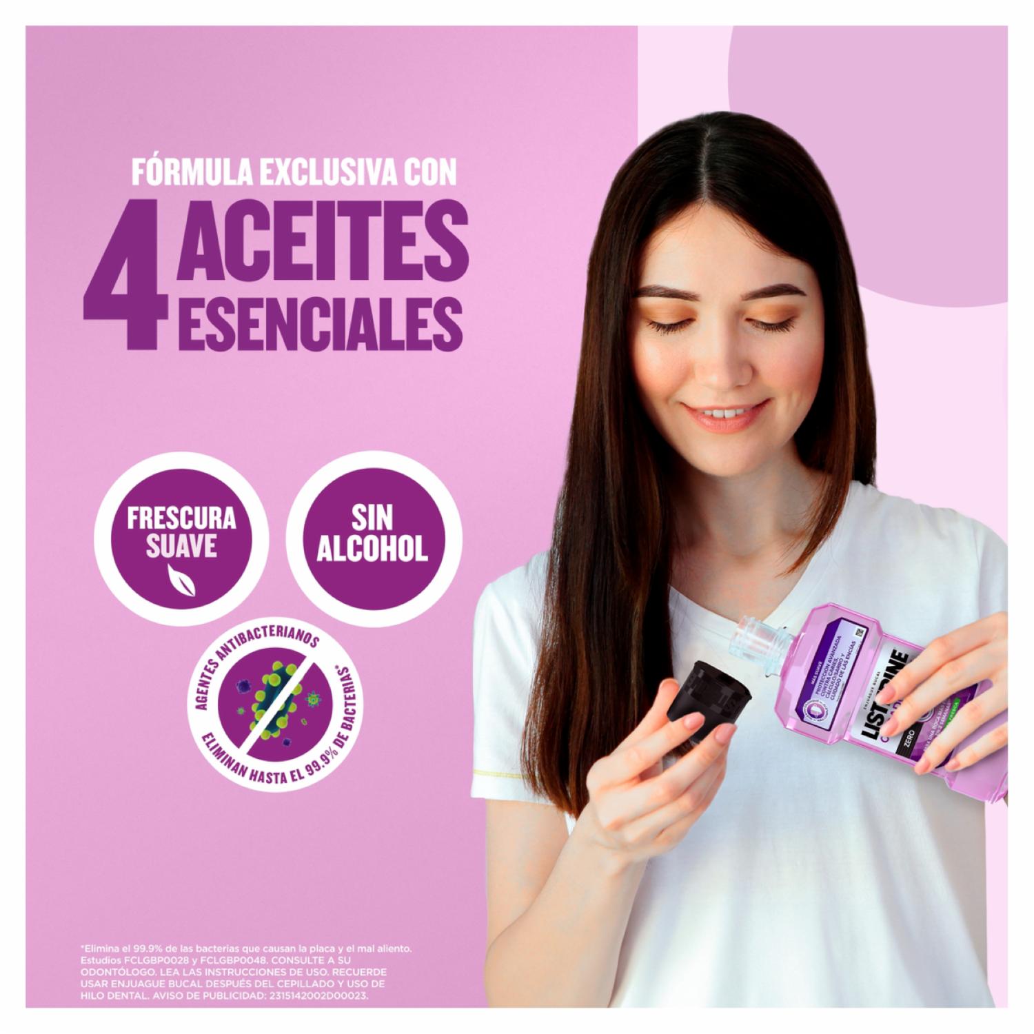 Enjuague Bucal Cuidado Total Zero LISTERINE 250 Ml - Imagen 7