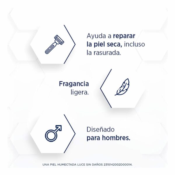 Crema Corporal For Men 3 Beneficios En 1 Fragancia Ligera LUBRIDERM 400 Ml - Imagen 4