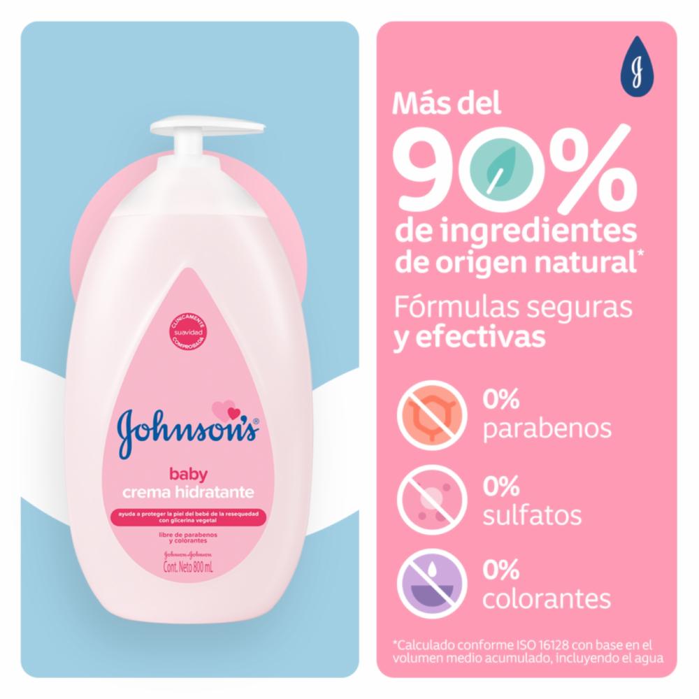 Crema Infantil Líquida Original JOHNSON'S 800 Ml - Imagen 4