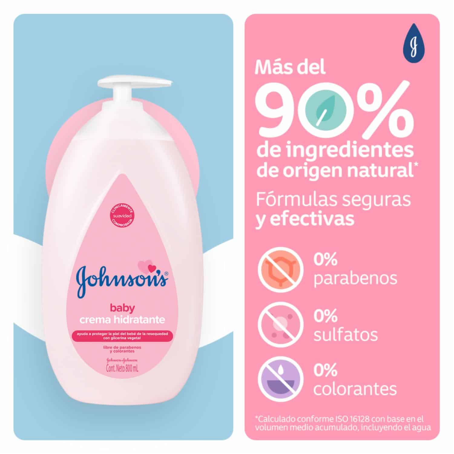 Crema Infantil Líquida Original JOHNSON'S 800 Ml - Imagen 4