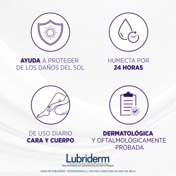Crema Corporal Fps 15 LUBRIDERM 400 Ml - Imagen 2