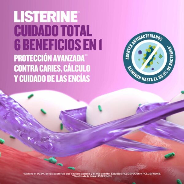 Enjuague Bucal Cuidado Total LISTERINE 180 Ml - Imagen 3