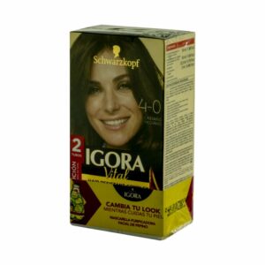 Tinte Capilar Doble Tubo Castaño Medio 4-0 IGORA Unidad