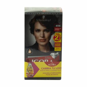 Tinte Capilar Doble Tubo Chocolate 606 IGORA BRILLANCE Unidad