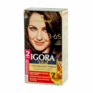 Tinte Capilar Doble Tubo Café Moca 3-65 IGORA VITAL Unidad