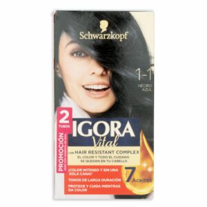 Tinte Capilar Doble Tubo 1.1 Negro Azulado IGORA BRILLANCE Unidad