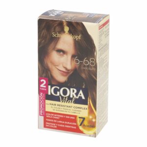 Tinte Capilar Doble Tubo Chocolate 6-68 IGORA VITAL Unidad