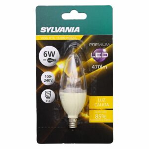 Foco Tipo Vela 6W E12 2700 K SYLVANIA Unidad