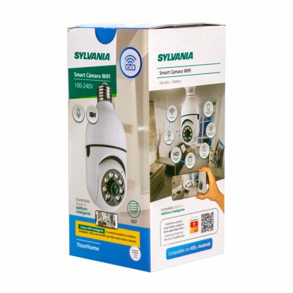 Cámara Smart Foco E27 Wifi SYLVANIA 1080 p - Imagen 4