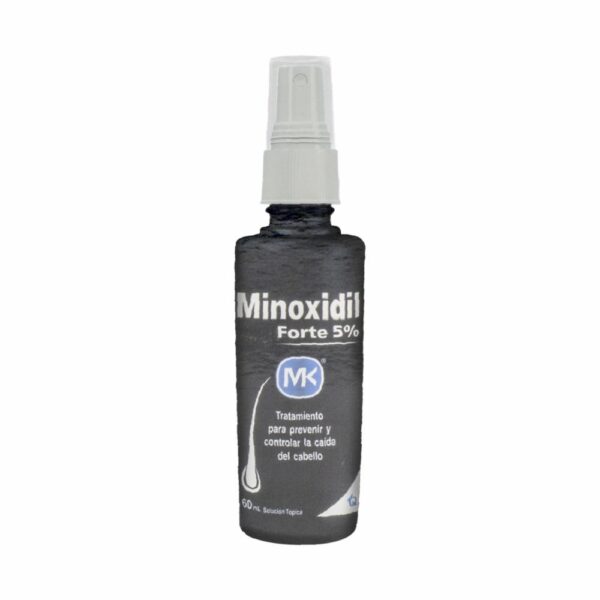 Minoxidil Loción Forte Tratamiento Anticaída Al 5% MK 60 Ml - Imagen 2