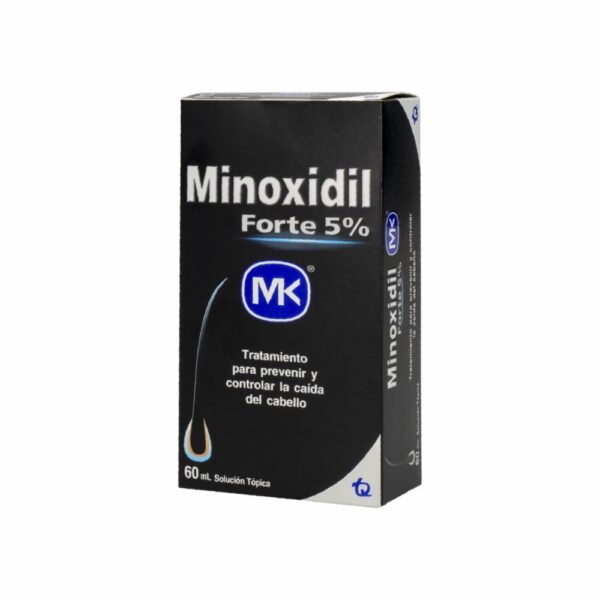 Minoxidil Loción Forte Tratamiento Anticaída Al 5% MK 60 Ml - Imagen 3