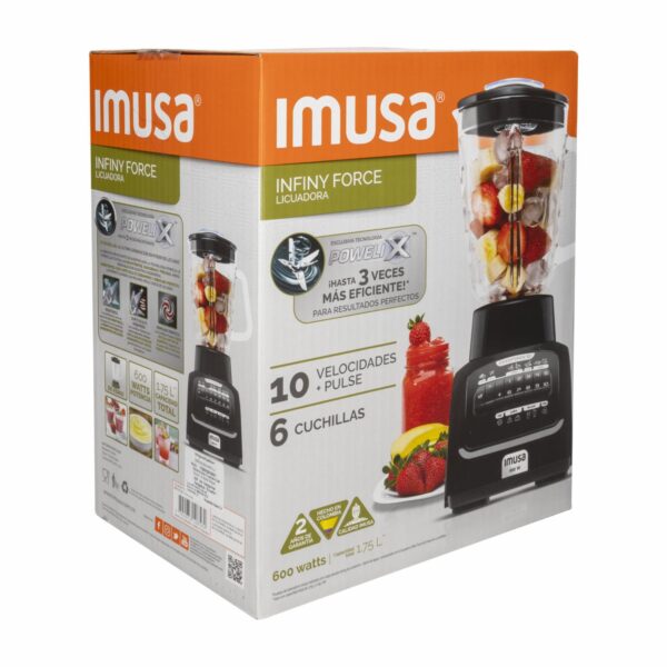 Licuadora 600 Watts InForce 5861031313 IMUSA 10 Velocidades - Imagen 5