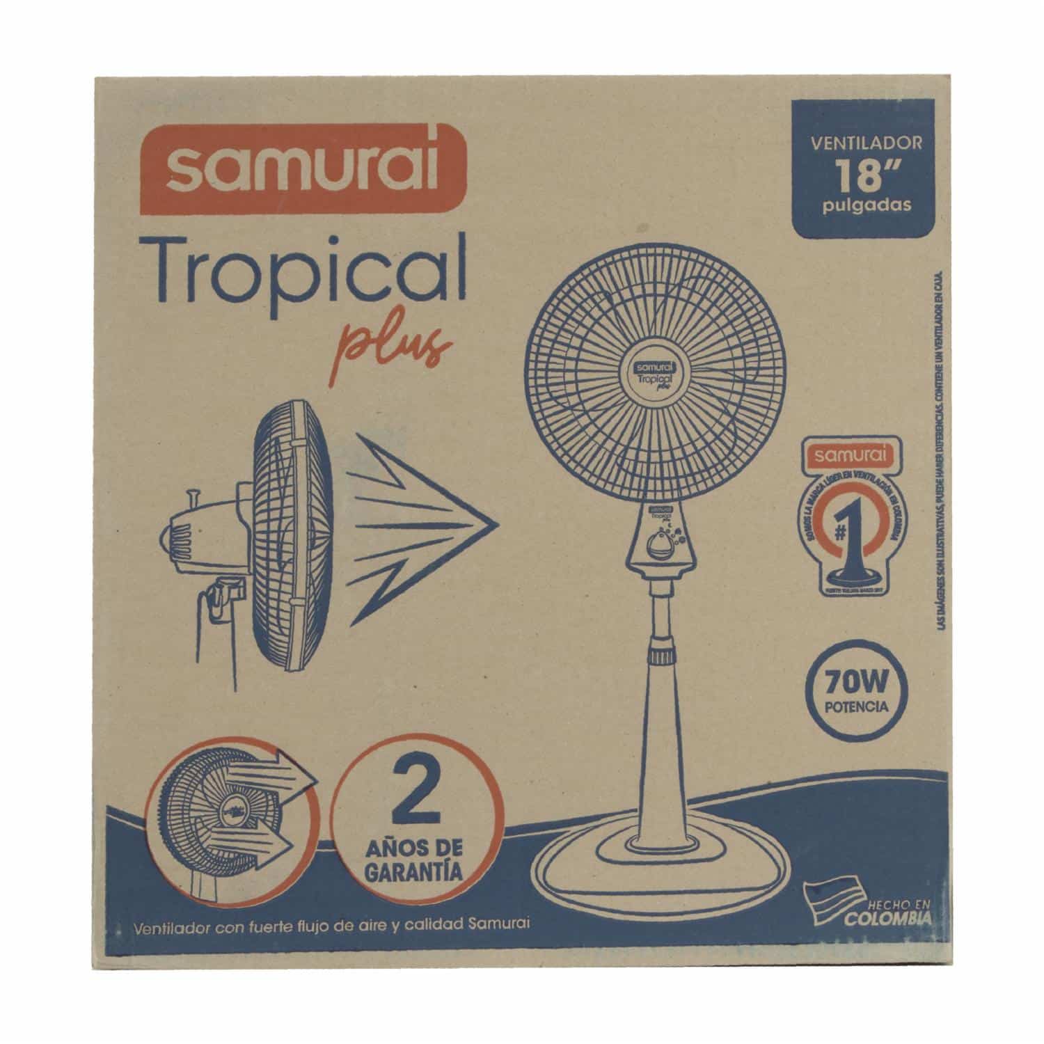 Ventilador De Pedestal Tropical Plus SAMURAI 5861030282 - Imagen 3