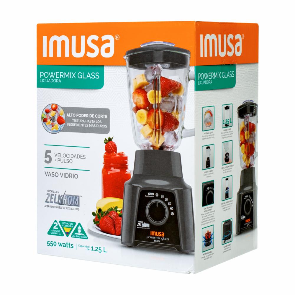 Licuadora 550 Watts Powermix 5861032005 IMUSA 5 Velocidades - Imagen 4
