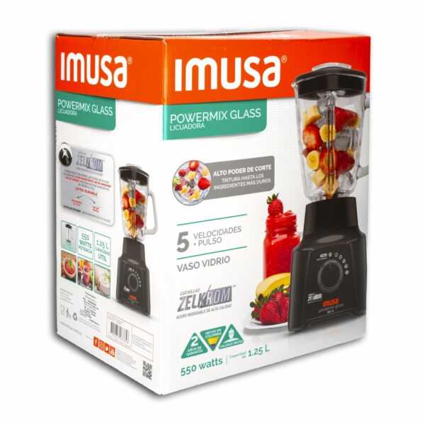 Licuadora 550 Watts Powermix 5861032007 IMUSA 5 Velocidades - Imagen 5