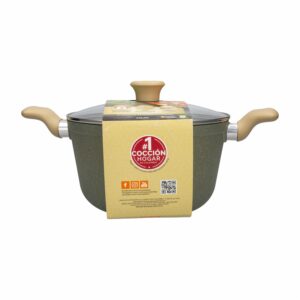 Olla De Aluminio Terra Con Tapa De Vidrio IMUSA 24 Cm