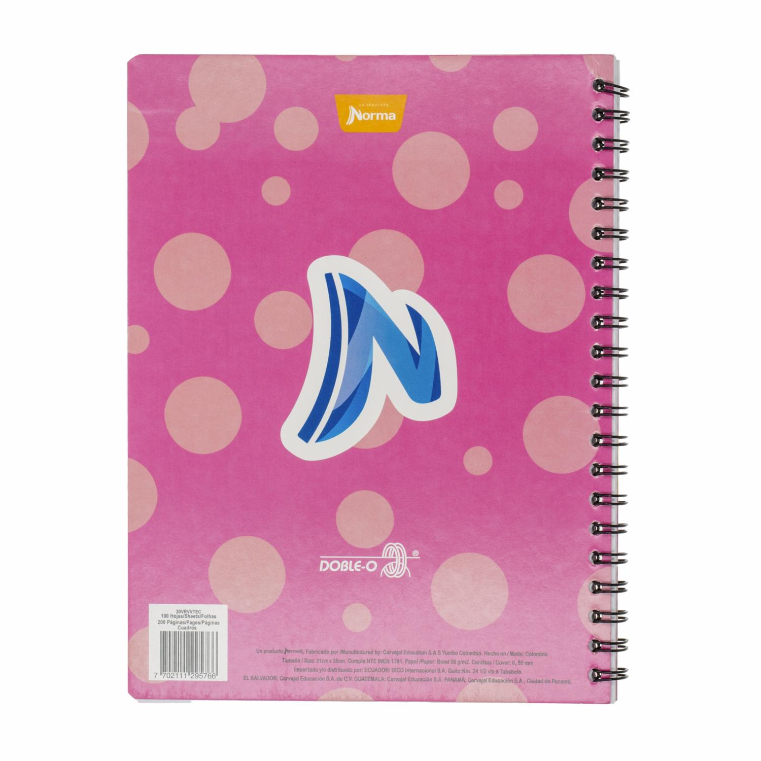 Cuaderno Universitario A Cuadros NORMA 100Hojas